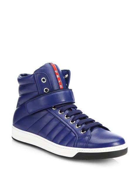 cheap prada high top sneakers|prada high top sneakers men.